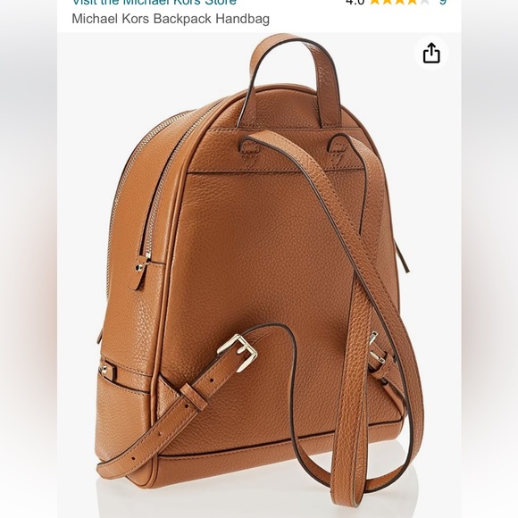 MICHAEL KORS Leather Backpack - Acorn - Picture 3 of 11
